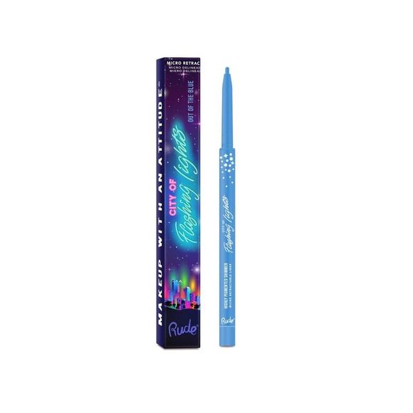RUDE Other - City Of Flashing Lights Micro Retractable Liner Out of the Blue